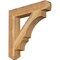 Ekena Millwork Balboa Craftsman Rough Sawn Bracket, Western Red Cedar, 4"W x 24"D x 24"H BKT04X24X24BOA04RWR - alternate 1